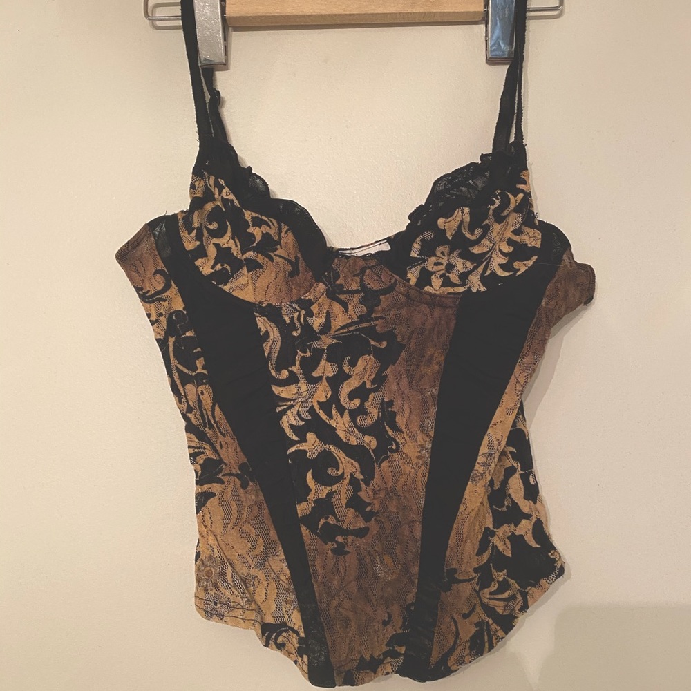 Vintage Corset Top SIZE SMALL